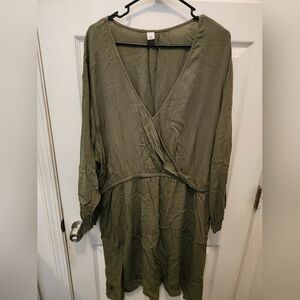 Old Navy Olive Long Sleeve Dress